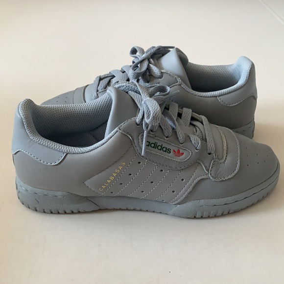 Adidas Yeezy Powerphase Calabasas Grey Sneaker Size W6/M4.5 - Picture 2 of 13